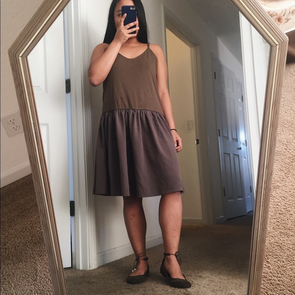 Olive green ASOS dress
